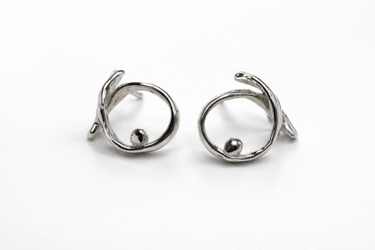 Organic Spiral Earrings