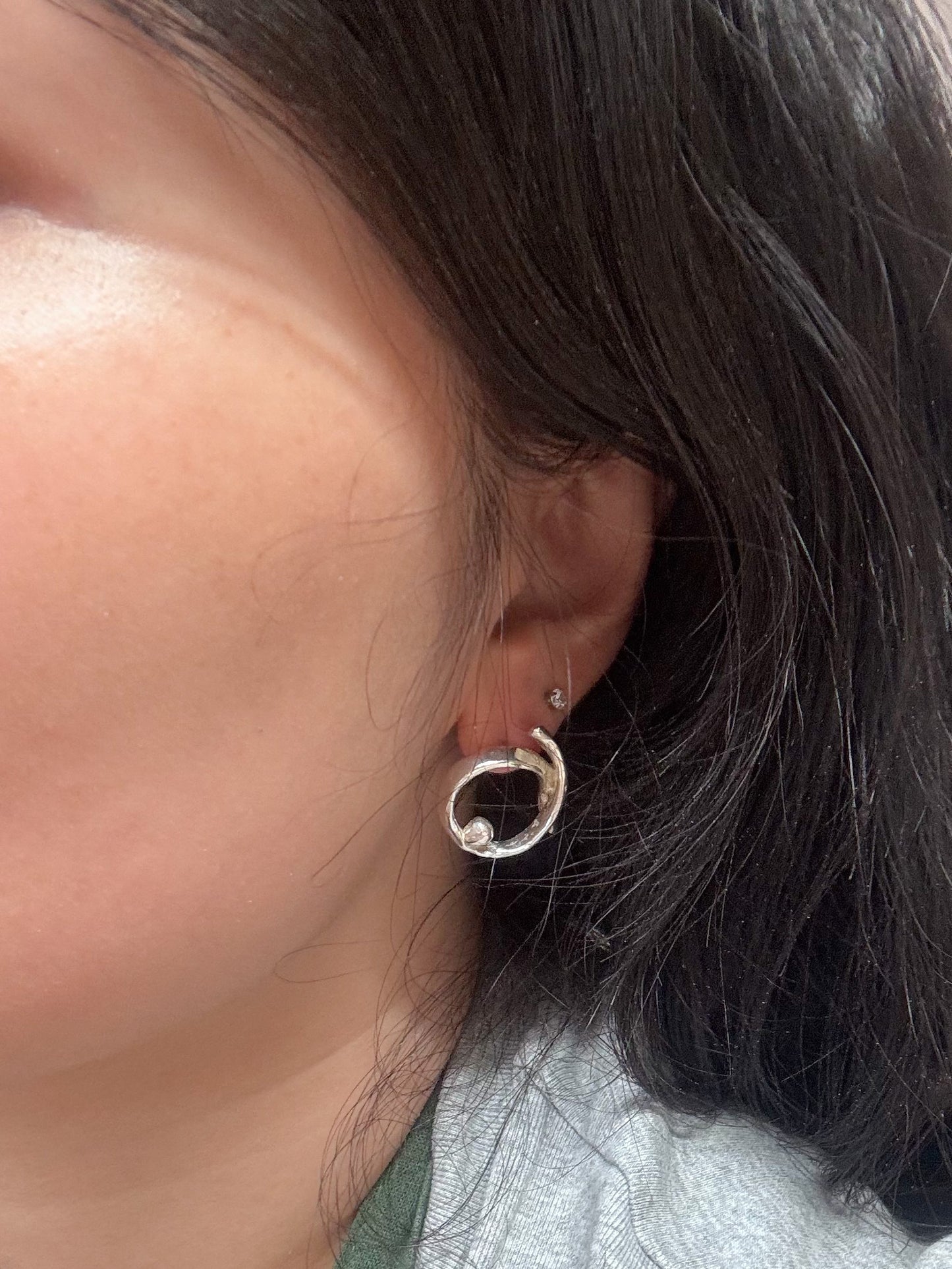 Organic Spiral Earrings