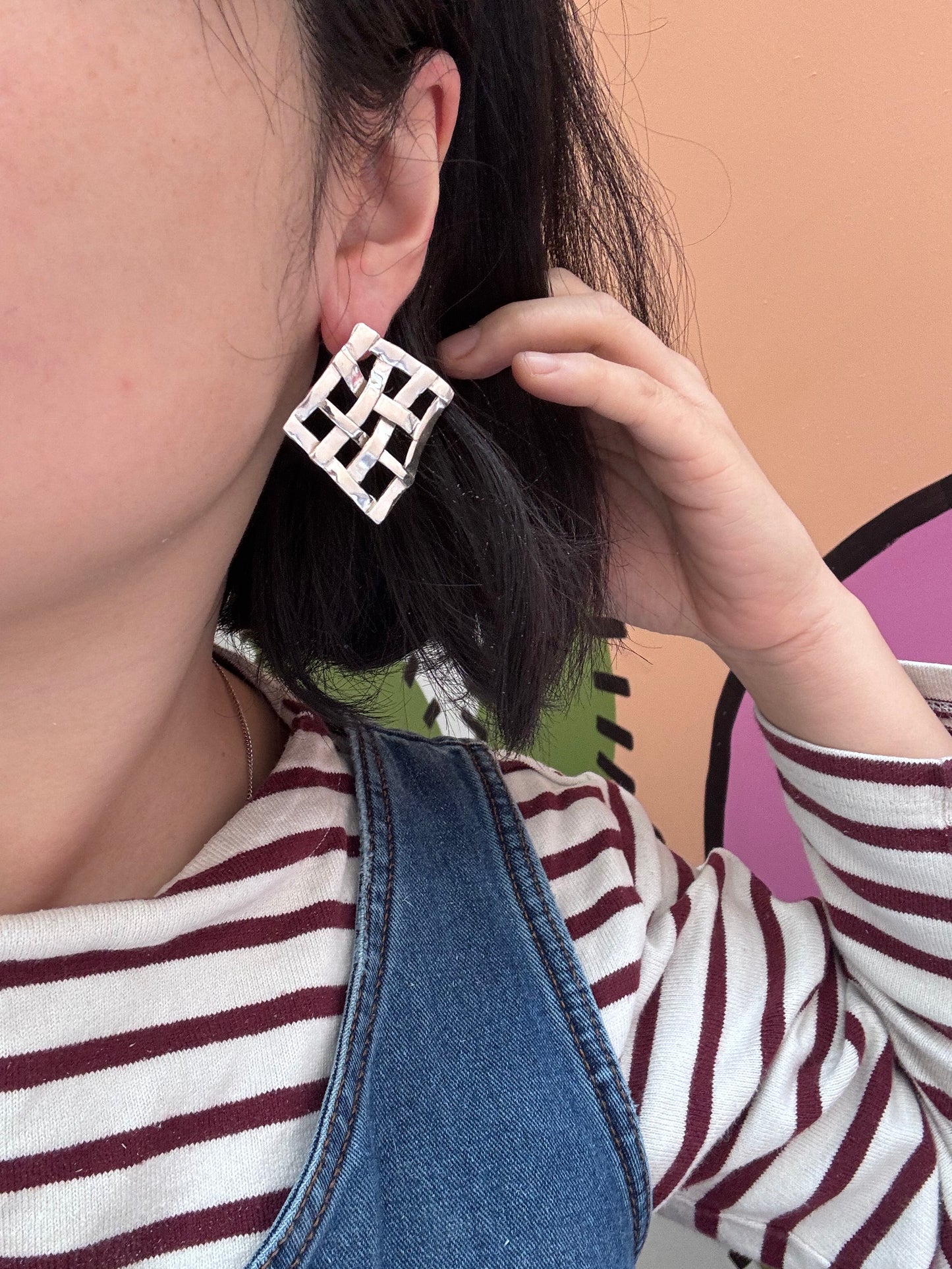 Weaving earrings
