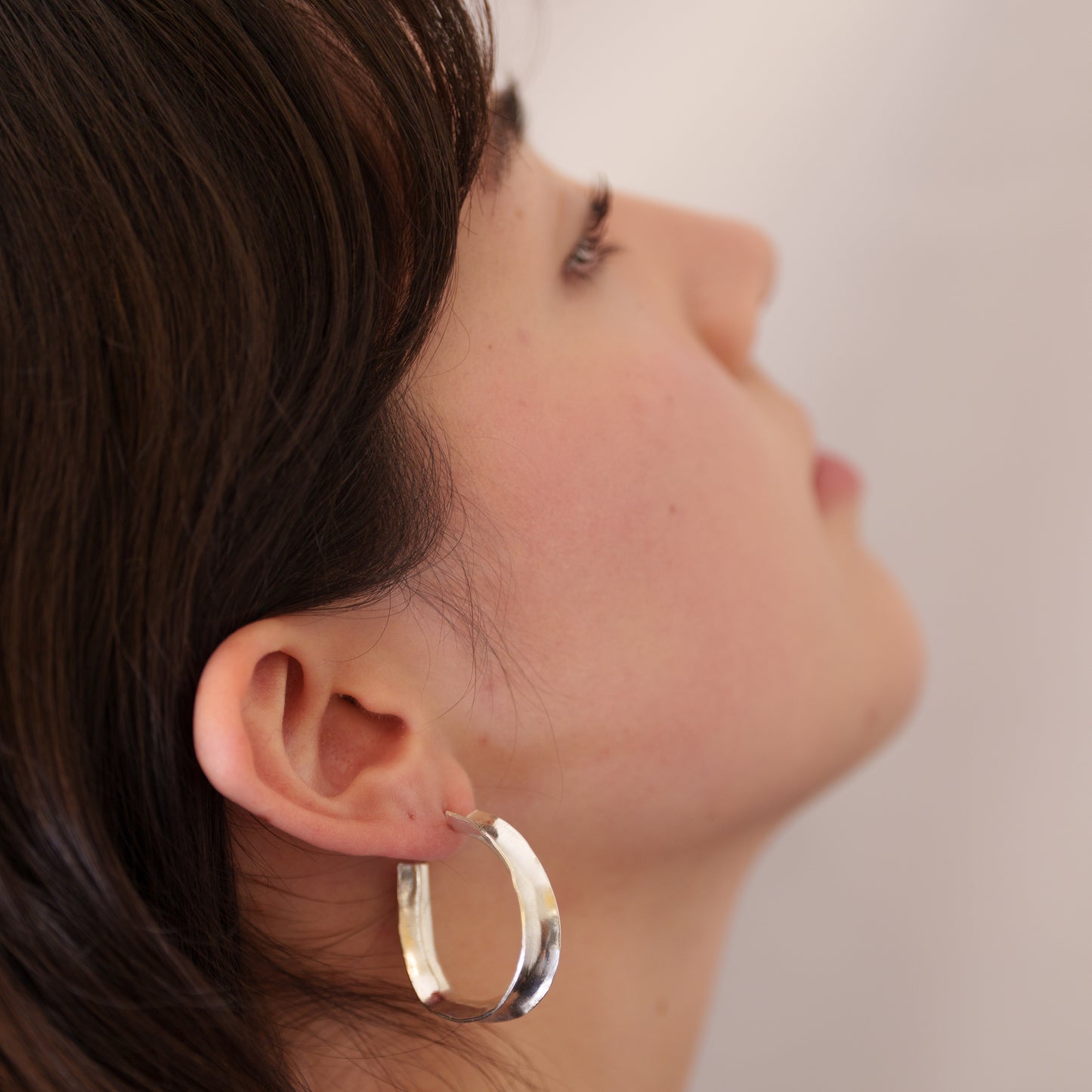 Inside out hoop earrings