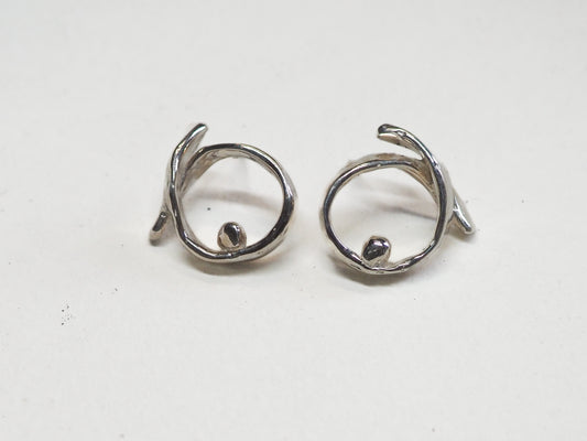 Organic Spiral Earrings