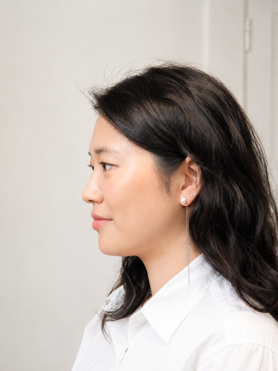 Pearl drop earrings