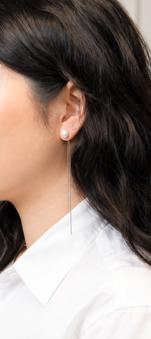 Pearl drop earrings