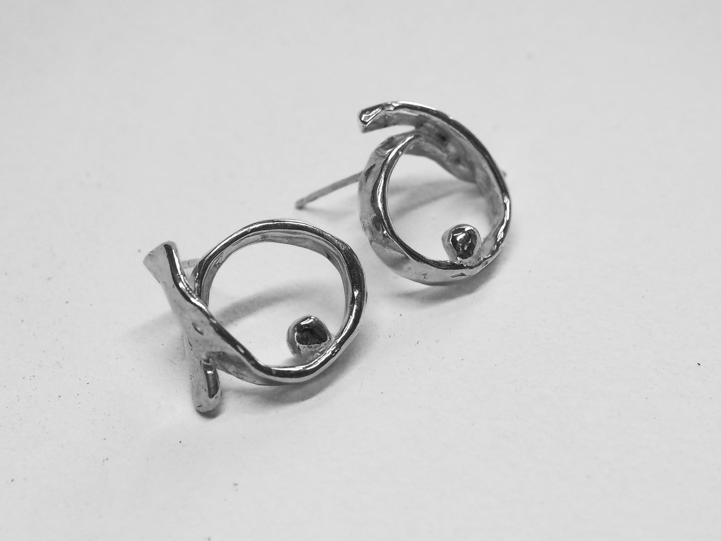 Organic Spiral Earrings