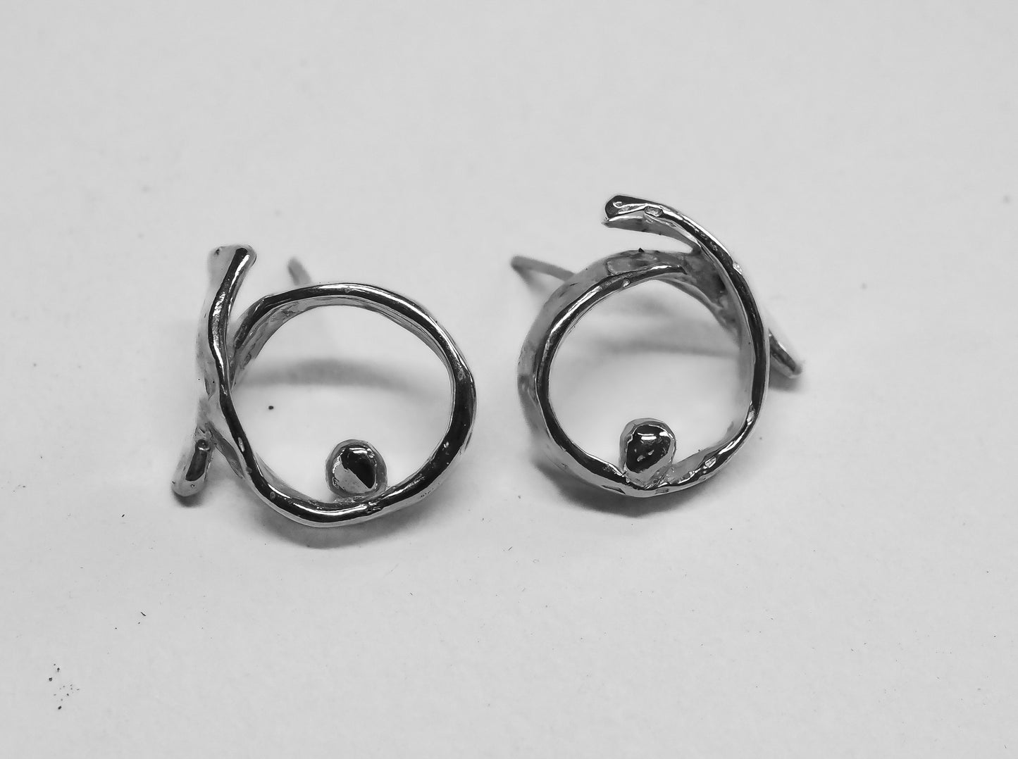 Organic Spiral Earrings