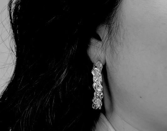 Flux hoop earrings