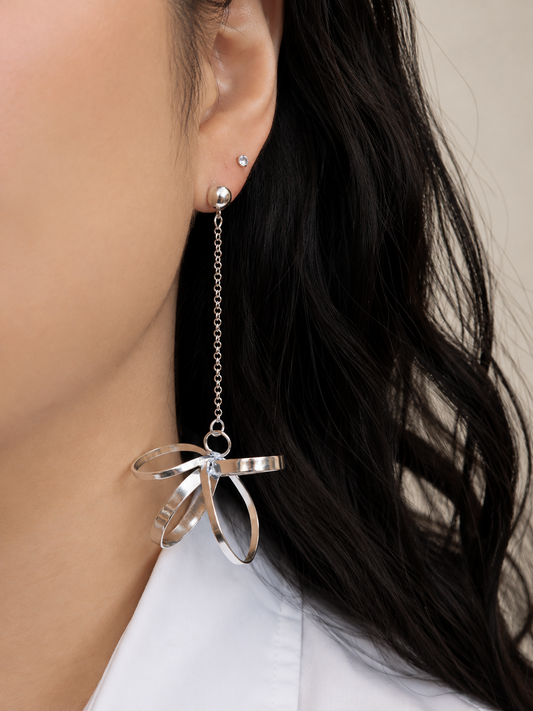 Ribbon Bloom Earrings