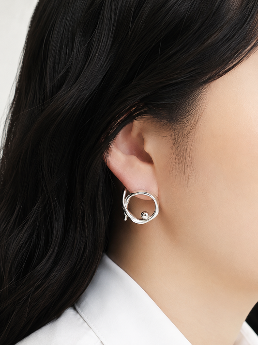 Organic Spiral Earrings