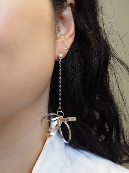 Ribbon Bloom Earrings