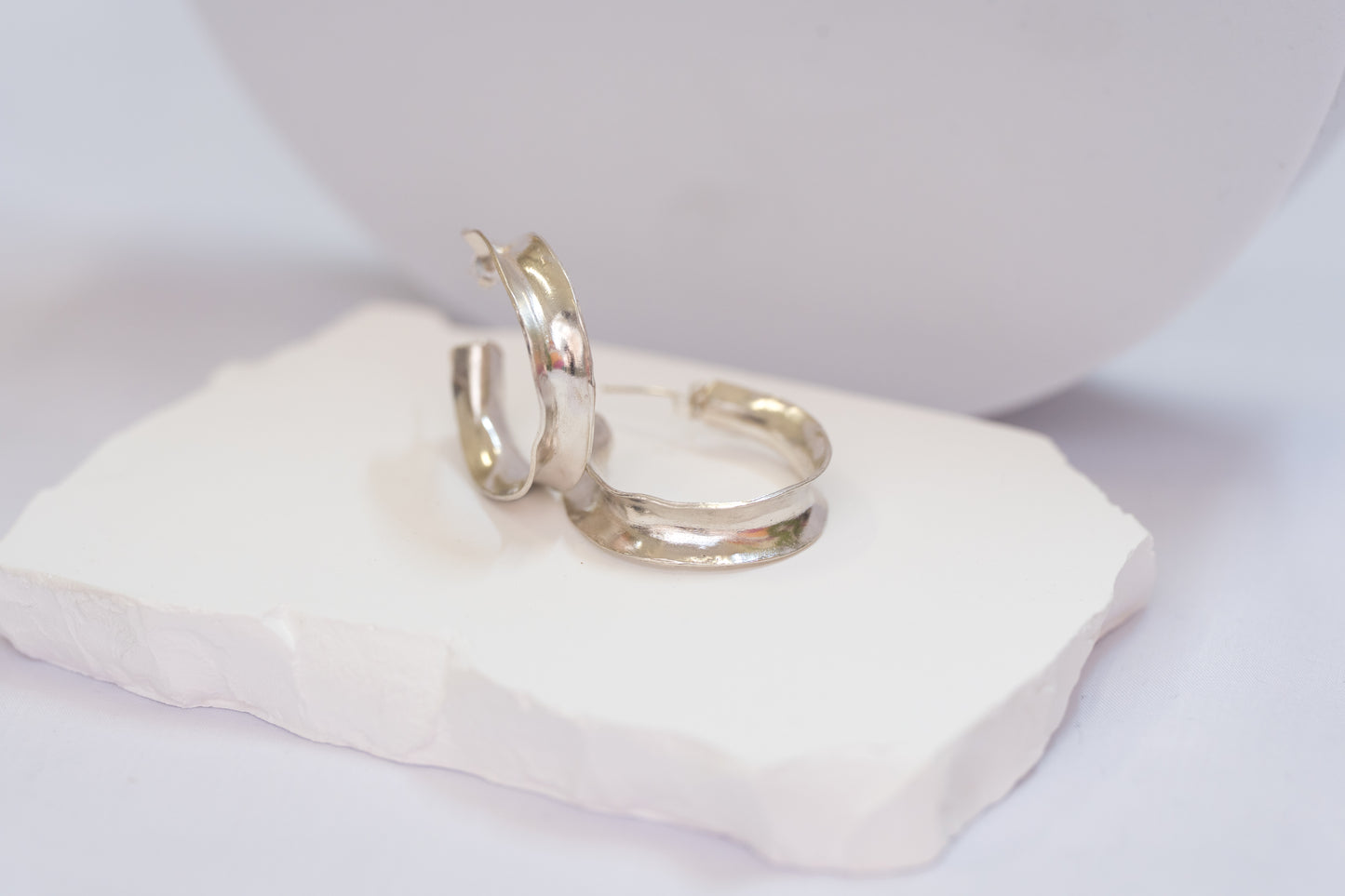 Inside out hoop earrings