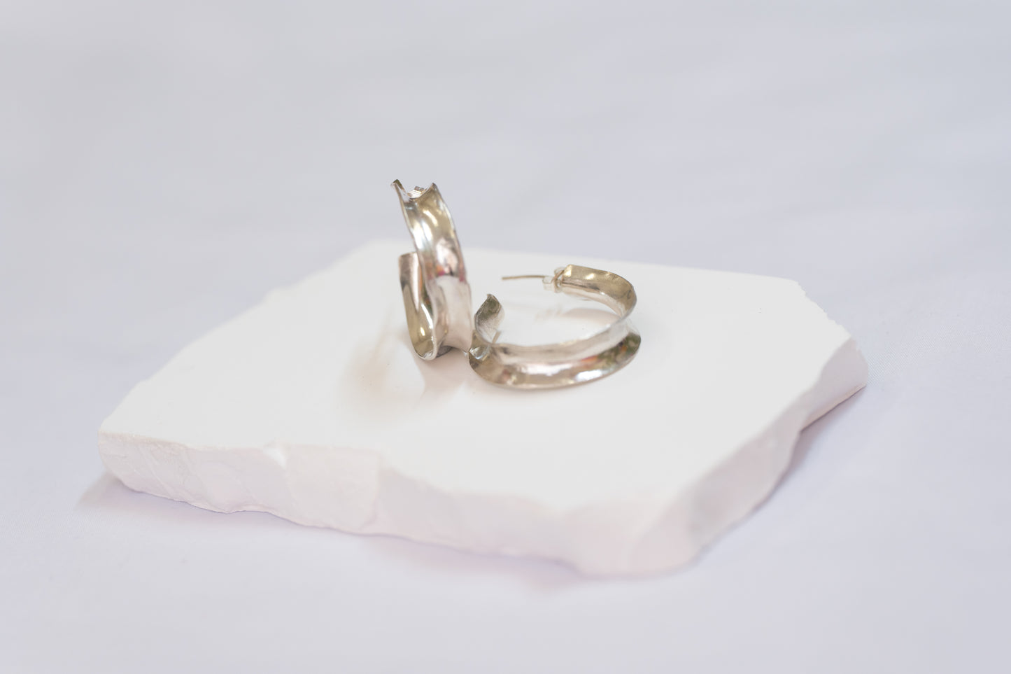 Inside out hoop earrings