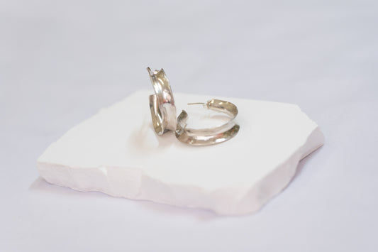 Inside out hoop earrings