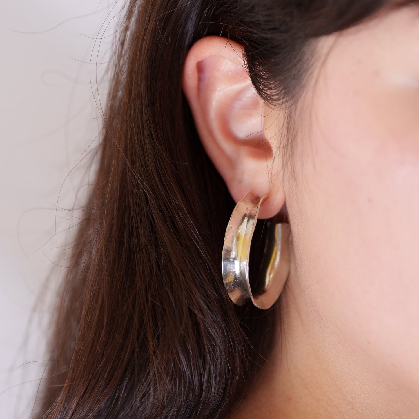 Inside out hoop earrings