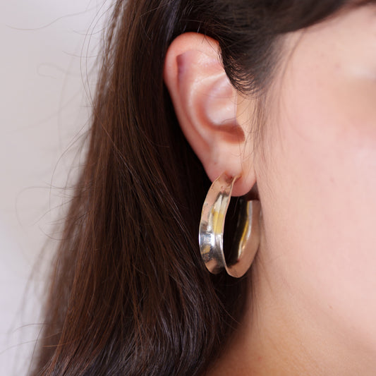 Inside out hoop earrings