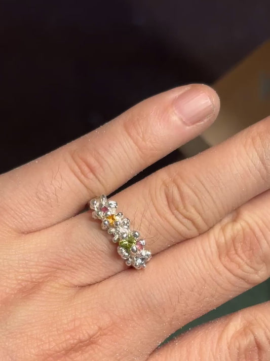 Rainbow Bloom Ring